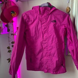 L girls north face raincoat